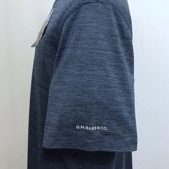 G.H. Bass NWT Blue Performance Shirt Men L - Picture 6 of 10